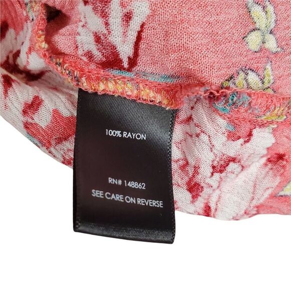 Torrid 12870280 SOPHIE CORAL FLORAL GAUZE SWING CAMI Tank Top V Neck Sleeveless - Picture 6 of 8